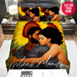 Personalized Black Couple With Sunflower Custom Name Duvet Cover Bedding Set
