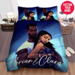 Personalized Happy Black Couple Love Custom Name Duvet Cover Bedding Set