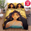 Personalized Black Girl Custom Name Duvet Cover Bedding Set