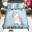 Personalized I'm Used To It From The Unicorn Duvet Cover Bedding Set