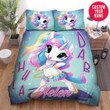 Personalized Unicorn Hula Dab Custom Name Duvet Cover Bedding Set