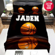 Personalized Basketball Ball Shadow Custom Name Duvet Cover Bedding Set