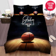 Personalized Basketball Ball On The Court Custom Name Duvet Cover Bedding Set