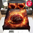 Personalized Basketball Fire Energy Custom Name Duvet Cover Bedding Set
