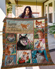 Home Is Where My Shiba Inu Is Innocent Face Flowers Cute Dog Quilt Blanket Great Customized Blanket Gifts For Birthday Christmas Thanksgiving