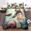 Princess Mononoke Princess San Art Bed Sheets Spread Comforter Duvet Cover Bedding Sets