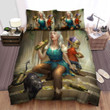 Disenchantment Queen Bean And Luci And Elfo Digital Artwork Bed Sheets Spread Duvet Cover Bedding Sets