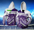 Personalized Fremantle Football Club AFL Skull Ball New 3D Hoodie Custom Name 3D All Over Print Hoodie