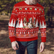 Christmas Dogs Ugly Christmas Sweater, All Over Print Sweatshirt