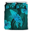 Alohawaii Bedding Set Whale Swim Poly Cotton Bed Sheets Spread Comforter Duvet Cover Bedding Sets