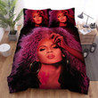 Beyoncé Purple Afro Illustration Bed Sheets Spread Comforter Duvet Cover Bedding Sets