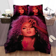 Beyoncé Purple Afro Illustration Bed Sheets Spread Comforter Duvet Cover Bedding Sets