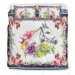 Horse Flower Bed Sheets Spread Duvet Cover Bedding Set