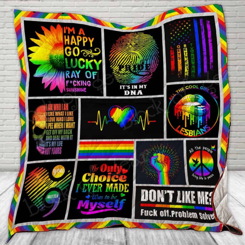 Lgbt I Love Who I Love Quilt Blanket Great Customized Gifts For Birthday Christmas Thanksgiving Perfect Gifts For Lgbt Lover