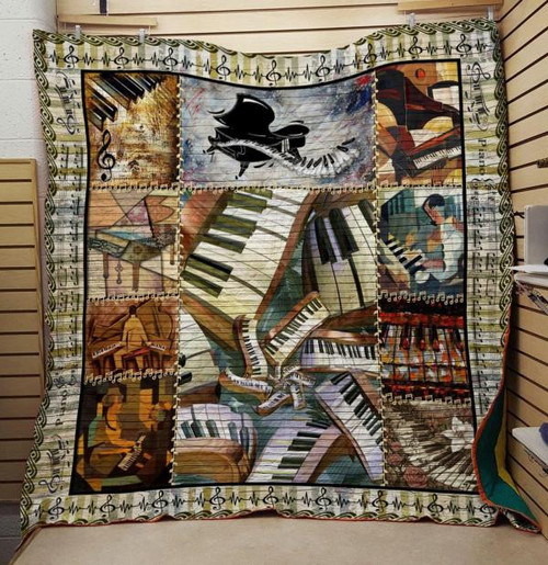 Piano Paintings Quilt Blanket Great Customized Gifts For Birthday Christmas Thanksgiving Perfect Gifts For Piano Lover