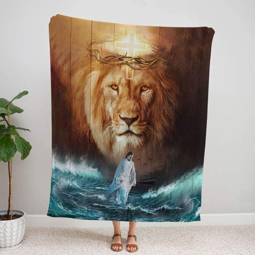 Jesus Blanket Lion Blanket The Lion Of Judah Blanket Religious Blanket God Blanket Birthday Christmas Thanksgiving