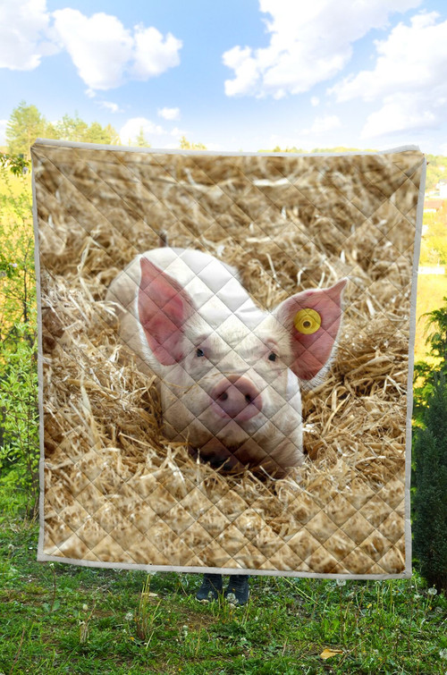 Pig Pink Quilt Blanket Great Gifts For Birthday Christmas Thanksgiving Anniversary