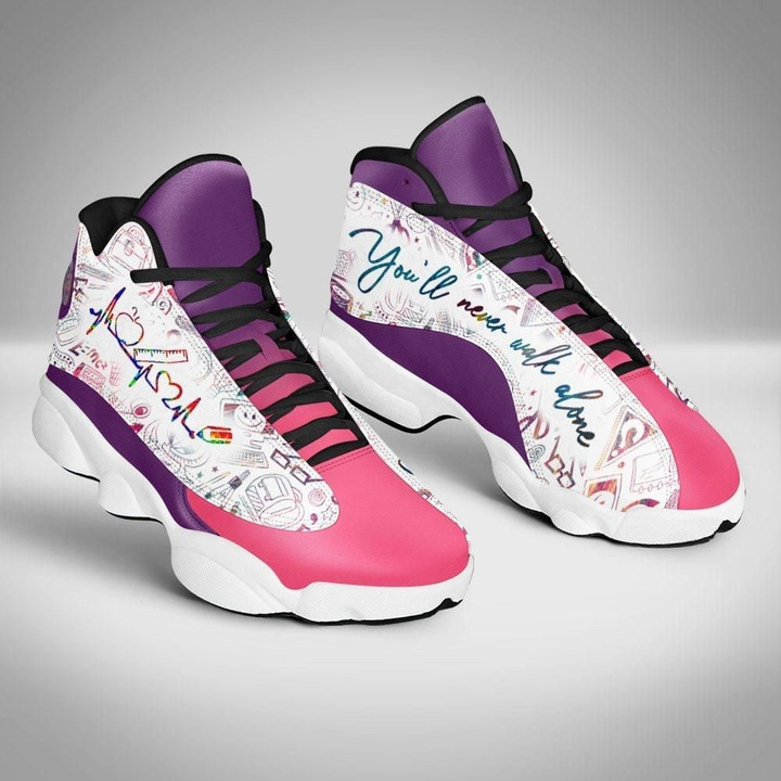 Teacher You'll Never Walk Alone Air Jordan 13 Sneaker, Gift For Lover Teacher AJ13 Shoes For Men And Women