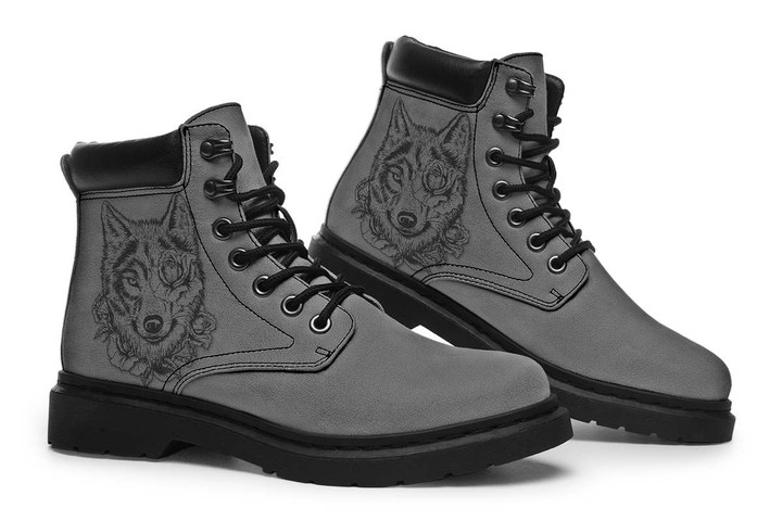 Wolf And Rose Grey Tim Boots
