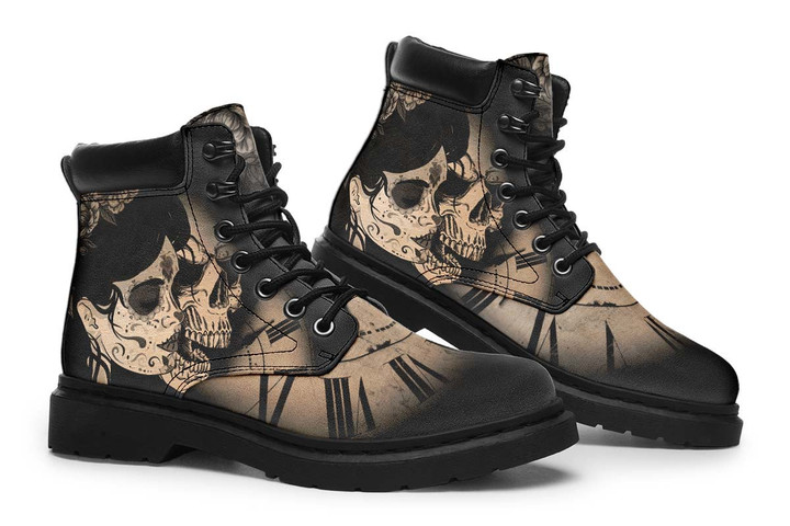 Woman And Skull Tim Boots