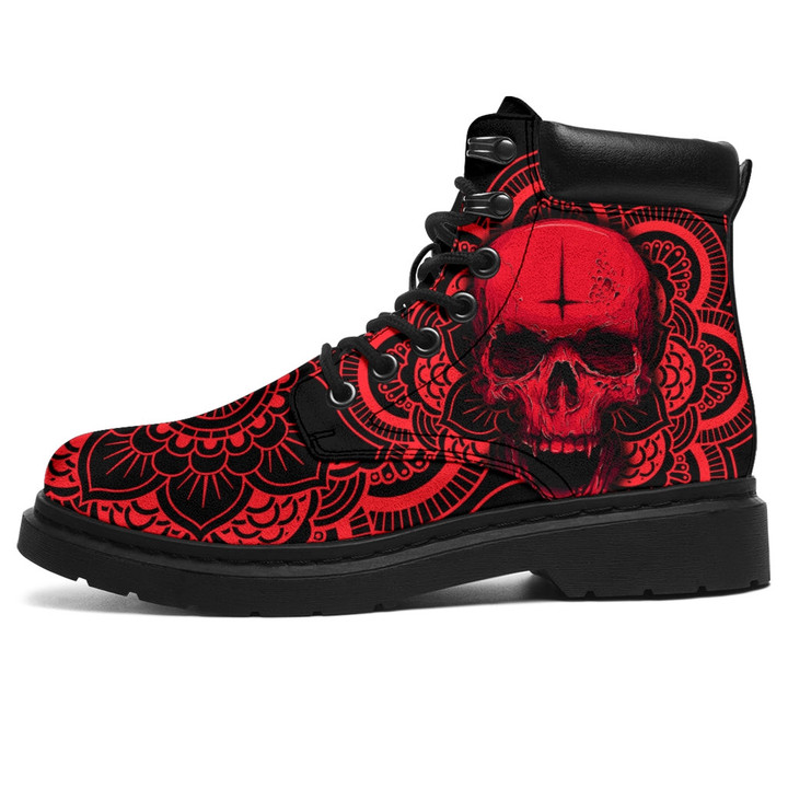 Skull All Season Boots Gothic Tim Boots