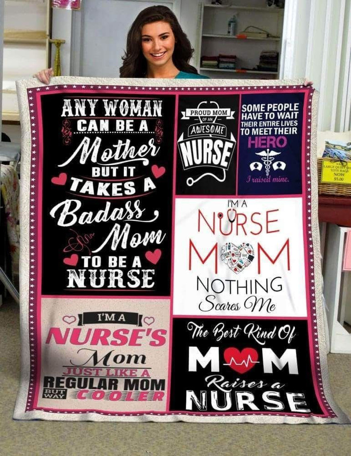 Nurse Mom Any Woman Can Be A Mother From Son Daughter Gifts For Mom Great Customized Gifts For Birthday Christmas Thanksgiving Mother's Day