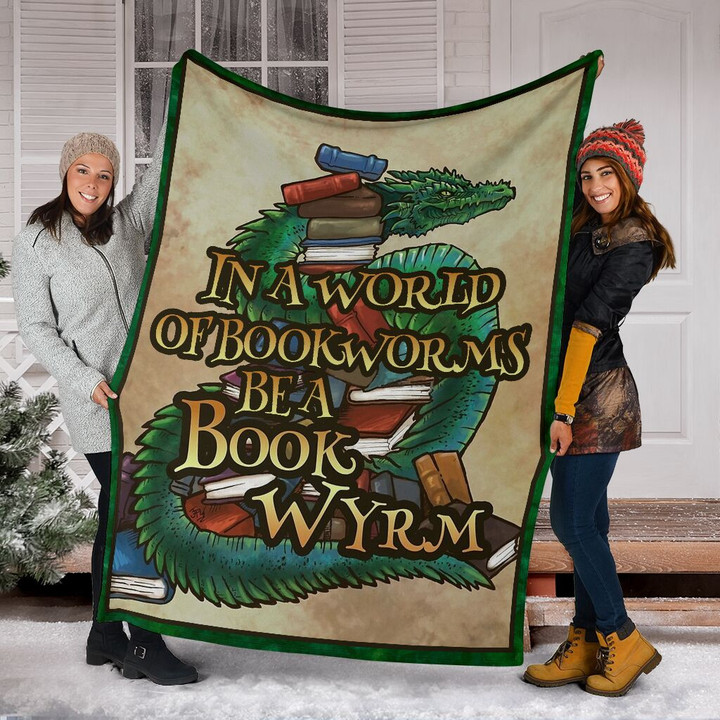 Dragon And Book Fleece Blanket Great Customized Blanket Gifts For Birthday Christmas Thanksgiving
