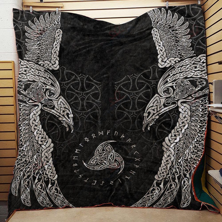 Huginn And Muninn Ravens Quilt Blanket Great Customized Blanket Gifts For Birthday Christmas Thanksgiving