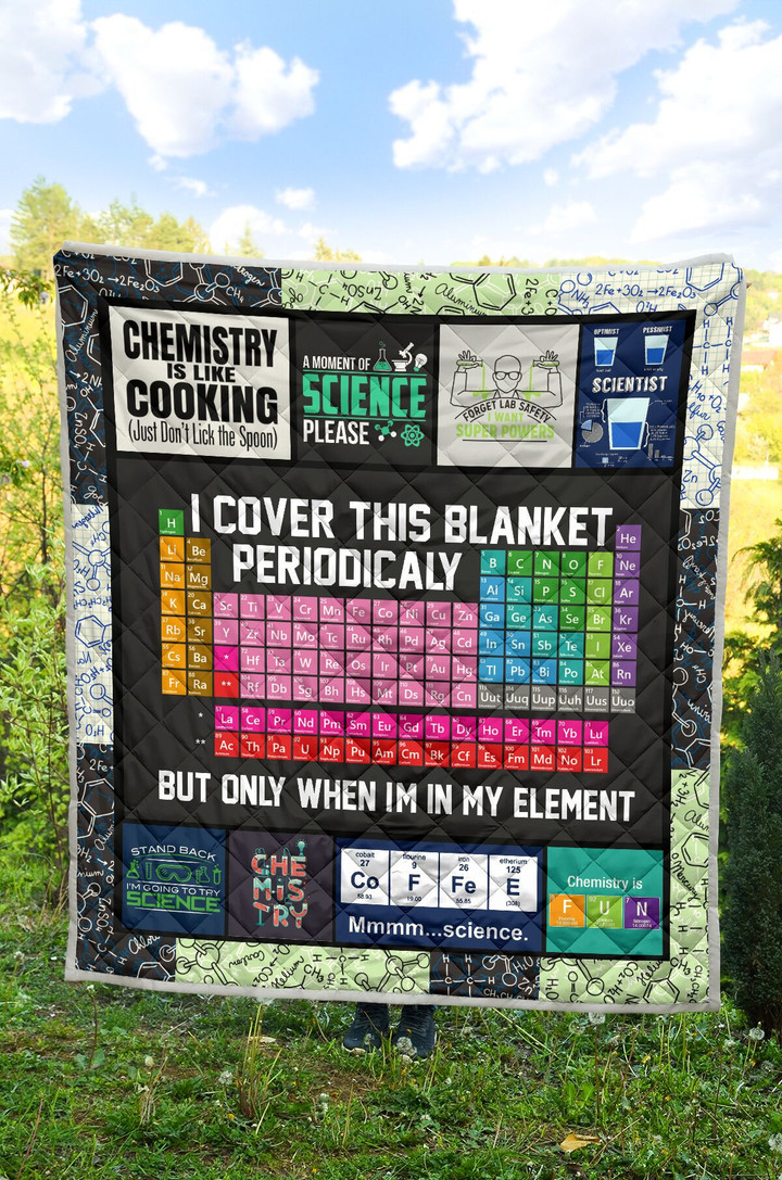 Chemistry Quilt Blanket Great Gifts For Birthday Christmas Thanksgiving Anniversary