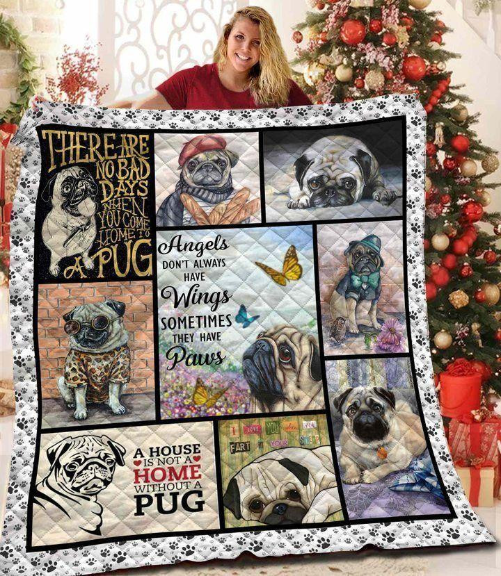 Pud Dog They Have Paws Quilt Blanket Great Customized Blanket Gifts For Birthday Christmas Thanksgiving