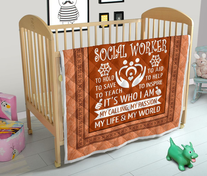 Social Worker It's Who I Am My Calling My Passion Blanket Great Customized Blanket Gifts For Birthday Christmas Thanksgiving