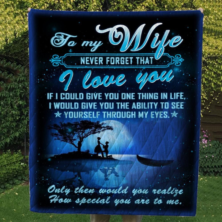 Personalized To My Wife From Husband Could Give You One Thing In Life Quilt Meaningful Gifts For Mom Great Customized Gifts For Birthday Christmas Thanksgiving Mother's Day