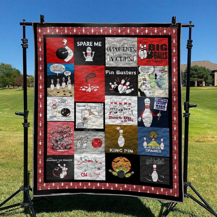Bowling Some Call Them Opponents I Call Them Victims Quilt Blanket Great Customized Blanket Gifts For Birthday Christmas Thanksgiving
