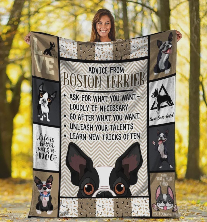 Dog Blanket Advice From Boston Terrier Dog Fleece Blanket Great Customized Blanket Gift For Birthday Christmas Thanksgiving