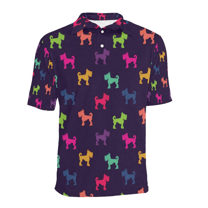 Schnauzers Pattern Unisex Polo Shirt