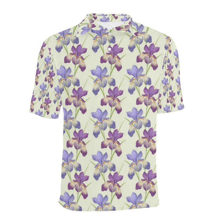 Iris Pattern Unisex Polo Shirt