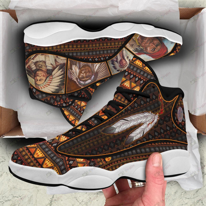 Personalized Hippie Dark Brown Air Jordan 13 Sneaker, Gift For Lover Hippie Dark Brown AJ13 Shoes For Men And Women