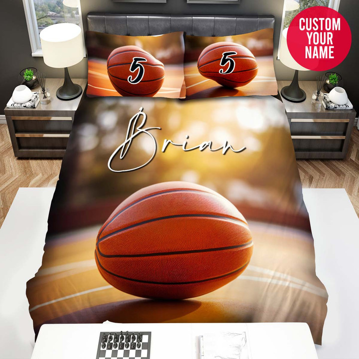 Personalized Basketball 3D Realistic Duvet Cover Bedding Sets