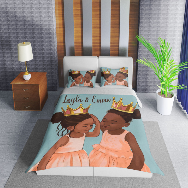 Personalized Black Sisters Fix Your Sisters Crown Without Letting World Know It Was Crooked Duvet Cover Bedding Set