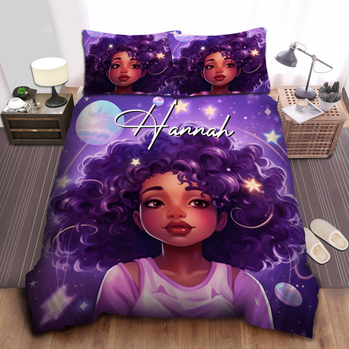 Personalized Black Girl Magic So Cool Duvet Cover Bedding Set