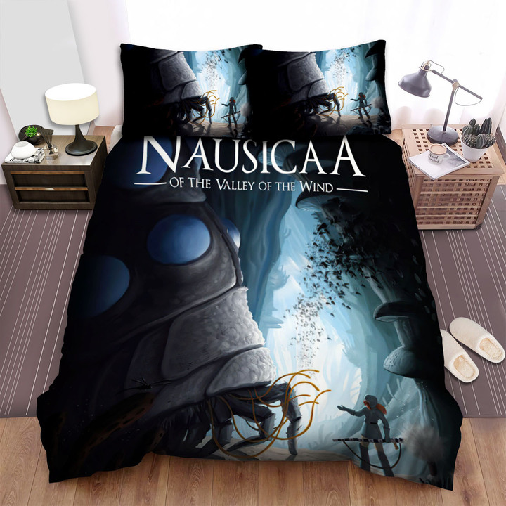 Nausicaä Of The Valley Of The Wind (1984) The Girl With The Giant Snail Movie Poster Bed Sheets Spread Comforter Duvet Cover Bedding Sets