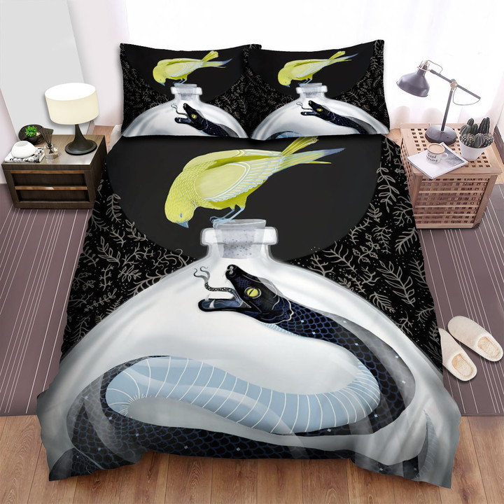 The Wild Animal - The Black Snake In A Jar Bed Sheets Spread Duvet Cover Bedding Sets
