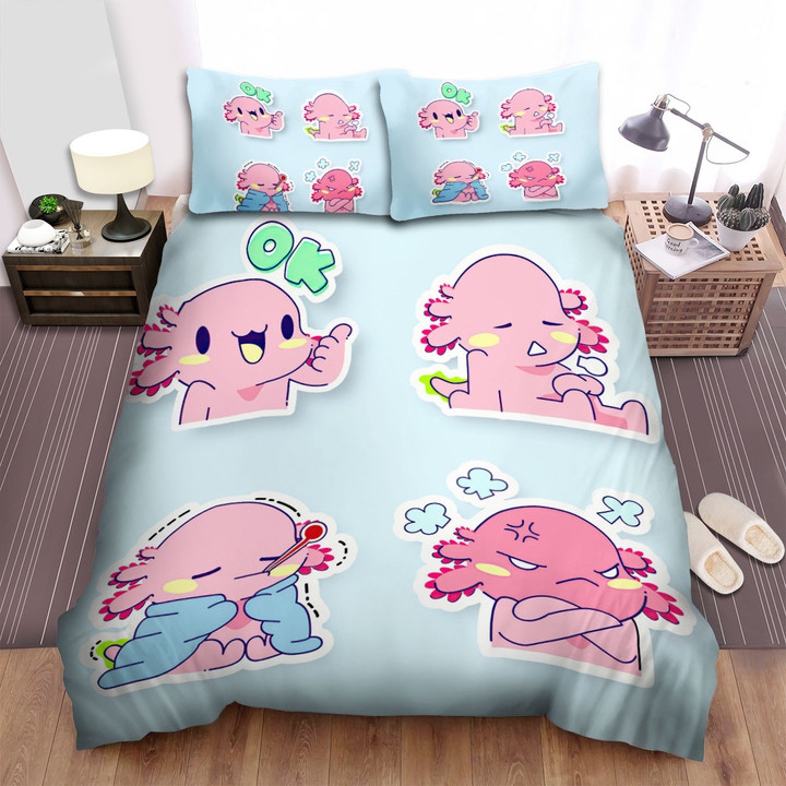 The Axolotl Feel Sad Bed Sheets Spread Duvet Cover Bedding Sets