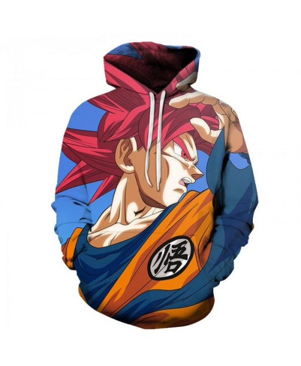 Dragon Ball Look Obliquely 3D All Over Print Hoodie, Zip-up Hoodie
