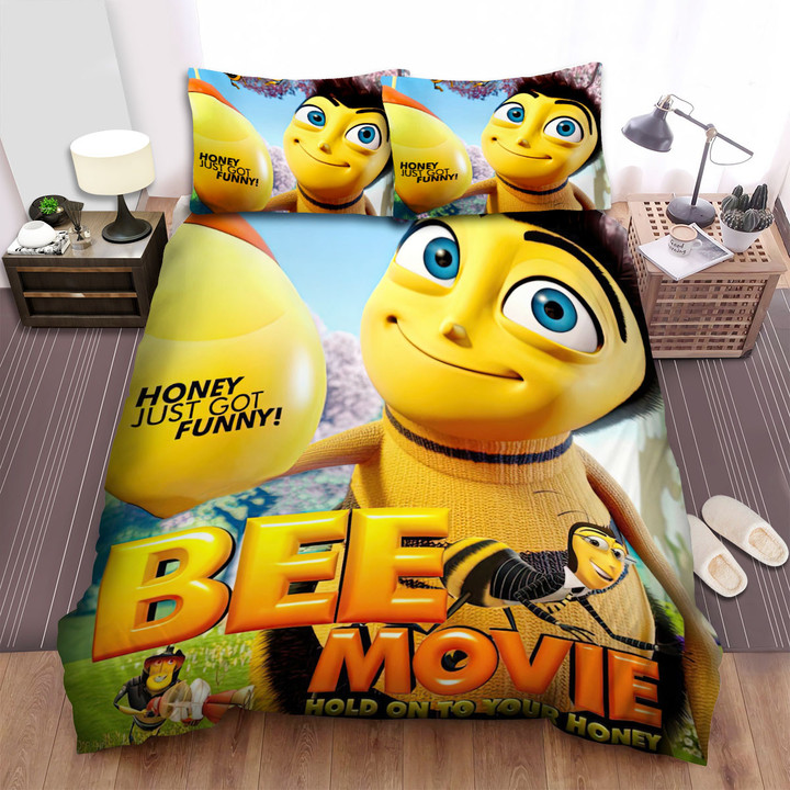 Bee Movie Poster 2 Bed Sheets Spread Comforter Duvet Cover Bedding Sets