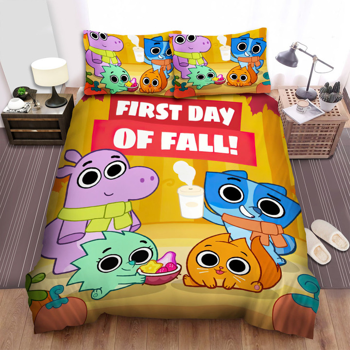Pikwik Pack Team On First Day Of Fall Bed Sheets Spread Duvet Cover Bedding Sets