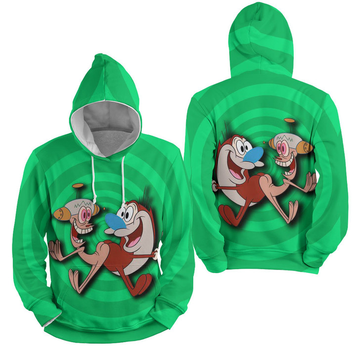 The Ren And Stimpy Show Light Background 3d Full Over Print Hoodie Zip Hoodie Sweater Tshirt