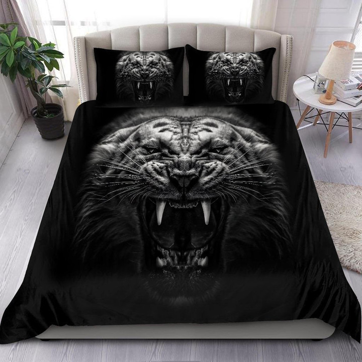 Potrait White Tiger Duvet Cover Bedding Set