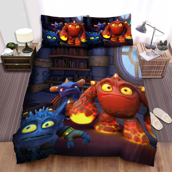 Skylanders Academy Team In The Classroom Bed Sheets Spread Duvet Cover Bedding Sets