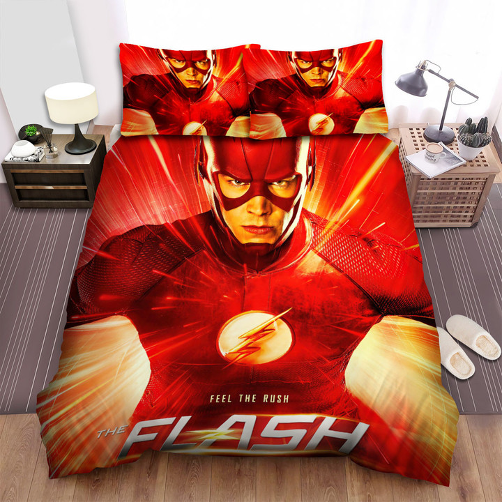 The Flash (2014) Feel The Rush Bed Sheets Spread Comforter Duvet Cover Bedding Sets